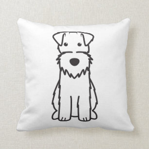 Wire Fox Terrier Dog Cartoon Cushion