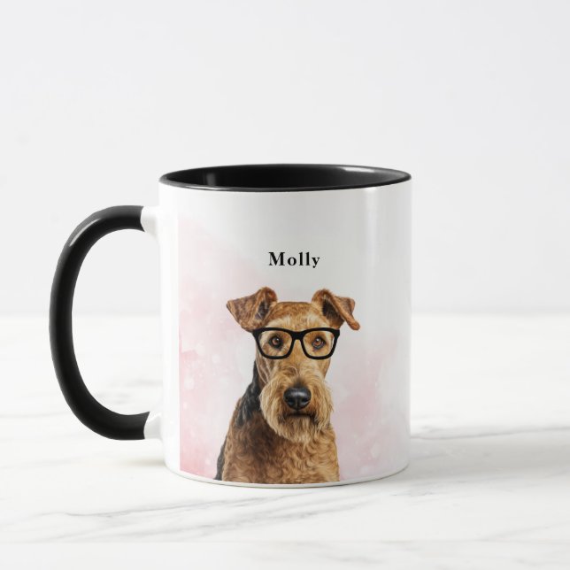 Wire Fox Terrier Dog Mugs (Left)