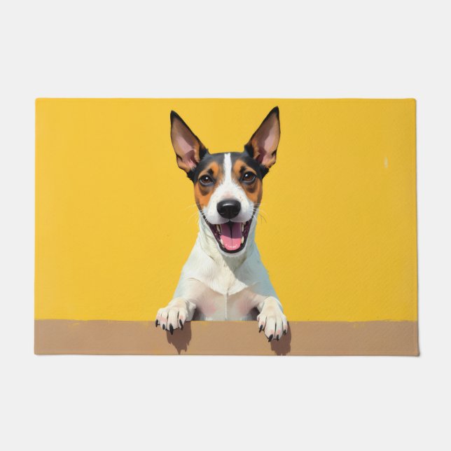 Wire Fox Terrier Doormat Art (Front)