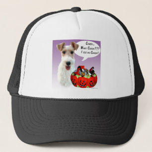 Wire Fox Terrier Halloween Candy Trucker Hat