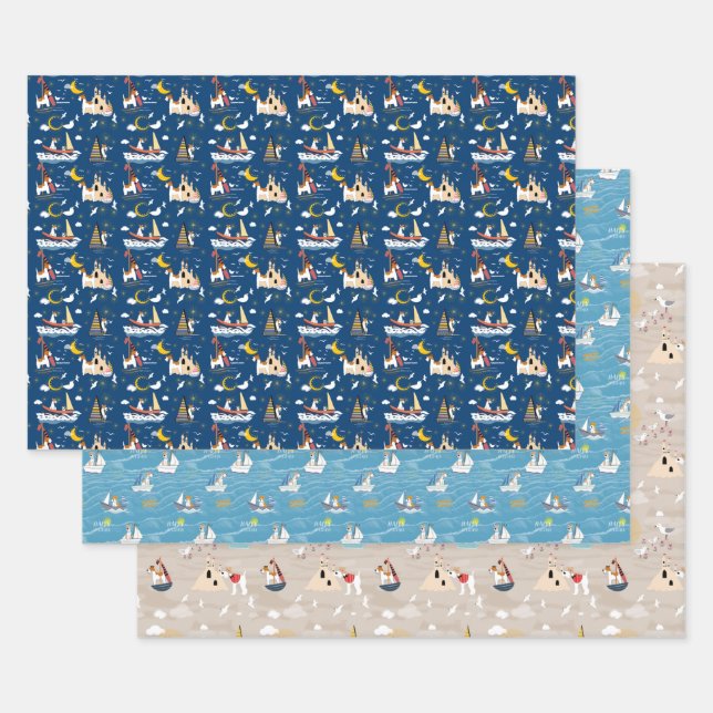 Wire Fox Terrier Happy Holidays Wrapping Papers Paper Sheet (Set)