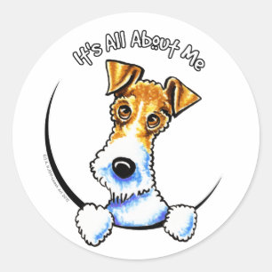 Wire Fox Terrier IAAM Classic Round Sticker