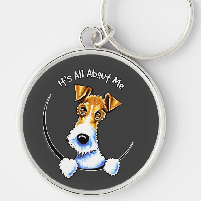 Wire Fox Terrier IAAM Key Ring (Front)