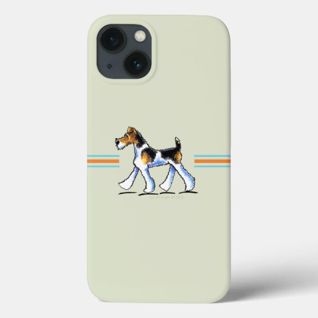 Wire Fox Terrier In Motion Case-Mate iPhone Case (Back)
