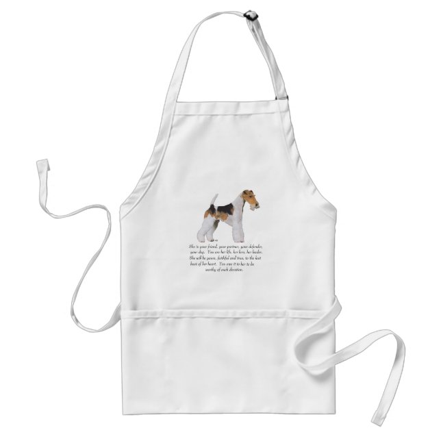 Wire Fox Terrier Keepsake FEMALE Standard Apron (Front)