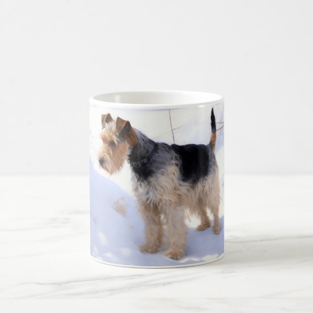 Wire Fox Terrier Let It Snow Christmas  Coffee Mug (Center)