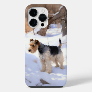 Wire Fox Terrier Let It Snow Christmas  iPhone 14 Pro Max Case