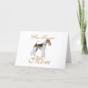 Wire Fox Terrier Mother's Day Card