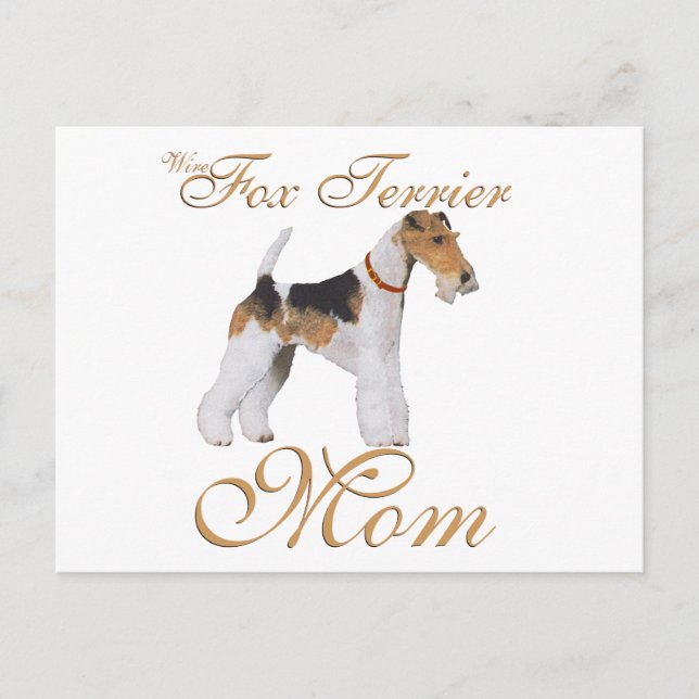 Wire Fox Terrier Mother's Day Postcard (Front)