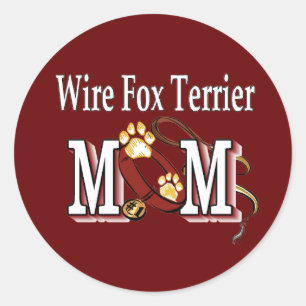 Wire Fox Terrier Mum Gifts Classic Round Sticker