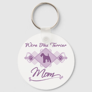 Wire Fox Terrier Mum Key Ring