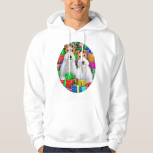 Wire Fox Terrier Open Gifts Christmas Hoodie