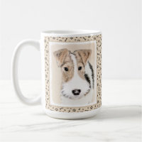 Wire Fox Terrier Painting - Cute Original Dog Art