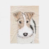 Wire Fox Terrier Painting - Cute Original Dog Art