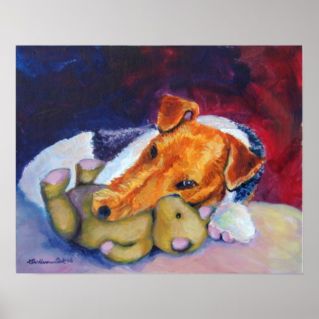 Wire Fox Terrier Print Poster (Front)