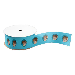 Wire Fox Terrier Puppy Painting - Original Dog Art Grosgrain Ribbon