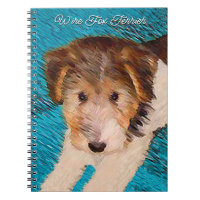 Wire Fox Terrier Puppy Painting - Original Dog Art