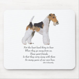 Wire Fox Terrier Rainbow Bridge Mouse Mat