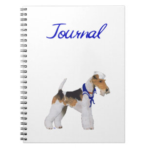 Wire Fox Terrier Sailor Notebook