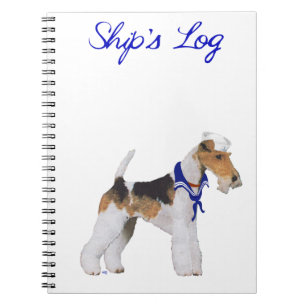 Wire Fox Terrier Sailor Notebook
