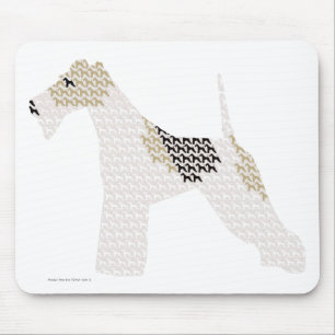 Wire Fox Terrier (silhouettes /shadows) Mouse Mat
