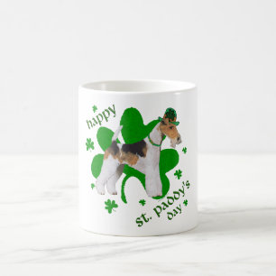 Wire Fox Terrier St Patricks Day Coffee Mug