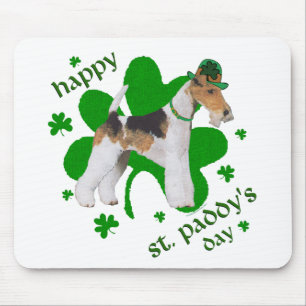Wire Fox Terrier St Patricks Day Mouse Mat
