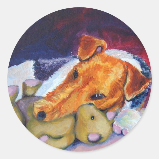 Wire Fox Terrier Stickers (Front)