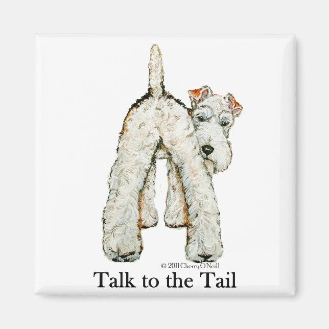 Wire Fox Terrier Tail Magnet (Front)