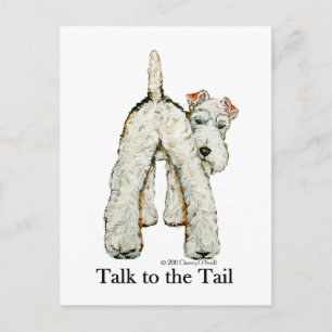 Wire Fox Terrier Tail Postcard