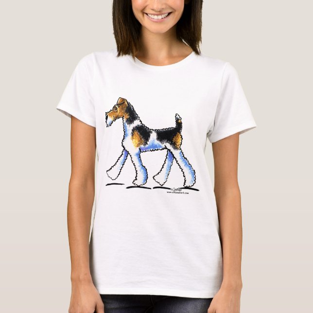 Wire Fox Terrier Trot T-Shirt (Front)