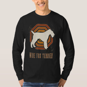 Wire Fox Terrier Vintage Retro Classic Dog Love T-Shirt