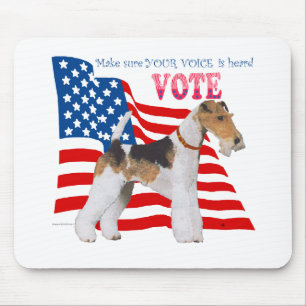 Wire Fox Terrier VOTE Mouse Mat