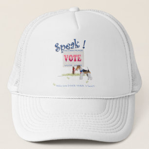 Wire Fox Terrier Voting Voice Trucker Hat