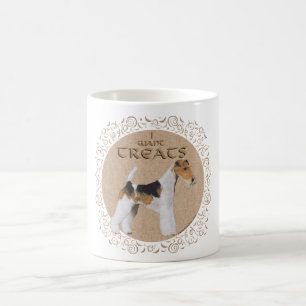 Wire Fox Terrier Wants Treats Coffee Mug