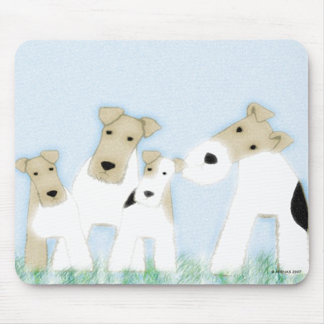 Wire Fox Terriers mousepad (Front)