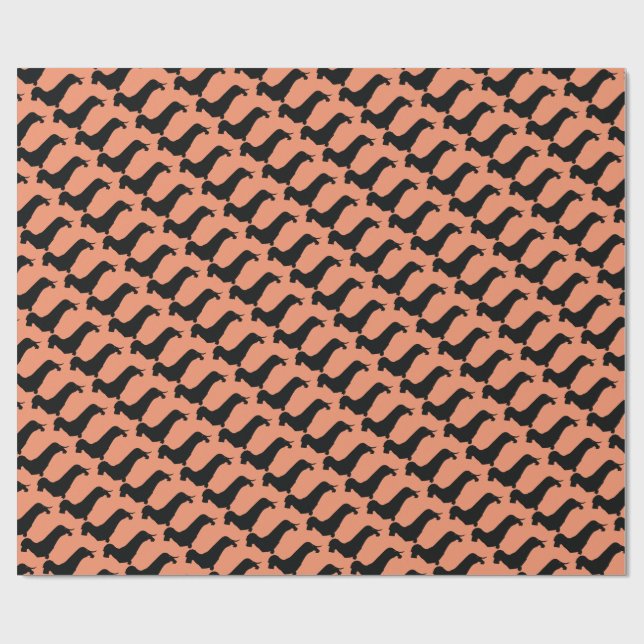 Wire Hair Dachshund Gift Wrap Paper (Flat)