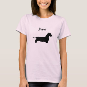 Wire Hair Dachshund Shirt Pink Tie Dye