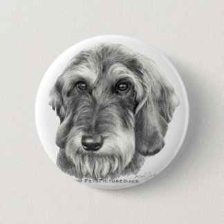 Wire-Haired Dachshund 6 Cm Round Badge