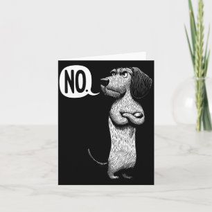 Wire-Haired Dachshund Dog Men Women Kids Card