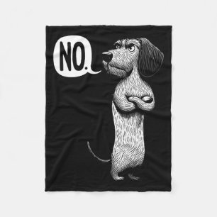 Wire-Haired Dachshund Dog Men Women Kids Fleece Blanket