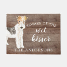 Wire Haired Fox Terrier.Dog Personalised Door Mat