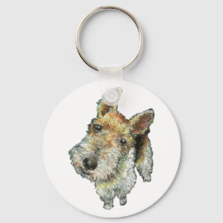 Wire-haired-fox-terrier Key Ring