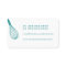 Wire Whisk Catering Card Teal
