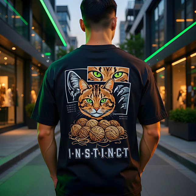 Wired Different Cat Lover Funny Yarn Crafting  Tri-Blend Shirt (Creator Uploaded)