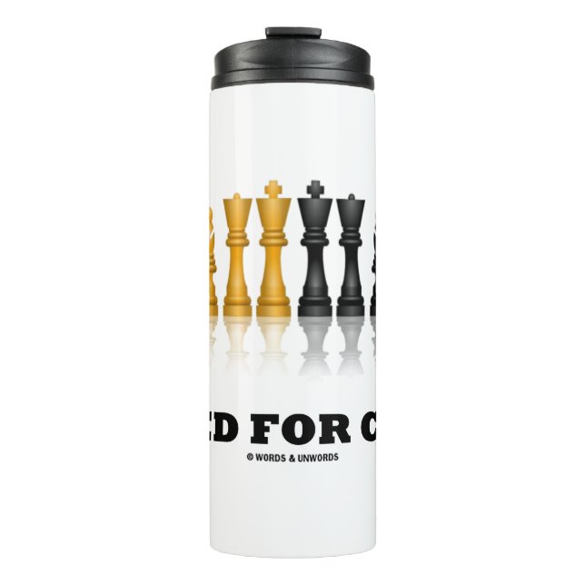 Wired For Chess Reflective Chess Set Thermal Tumbler (Front)
