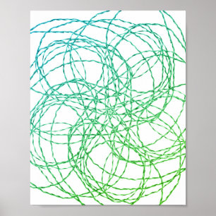 Wired Green Poster