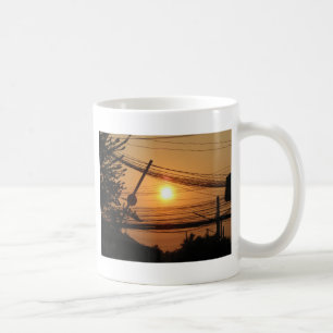 Wired Sunset ... Krung Thep, Thailand Coffee Mug