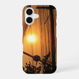 Wired Sunset ... Krung Thep, Thailand iPhone 16 Case