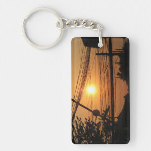 Wired Sunset ... Krung Thep, Thailand Key Ring